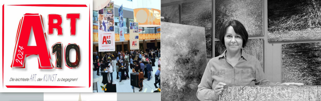 Banner der Art A10 Ausstellung 2024 im A10 Center Wildau